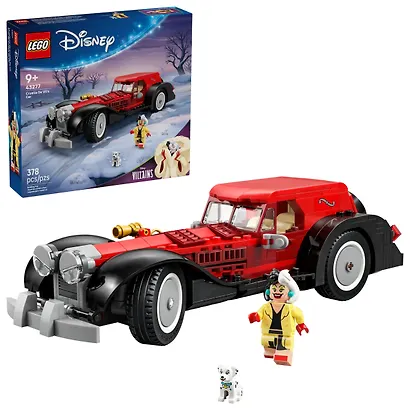 43277 Конструктор детский LEGO Disney Машина Круэллы Де Виль, 378 деталей, возраст 9+ - фото 1