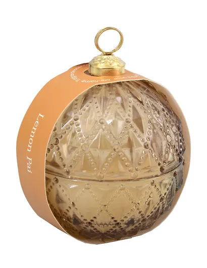 Свеча ароматическая Шар (стекло) (шампань) (8см) (12-20250519-1) - фото 1