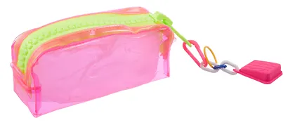 Пенал-косметичка с большой молнией "Neon combi" ПВХ, ассорти - фото 4