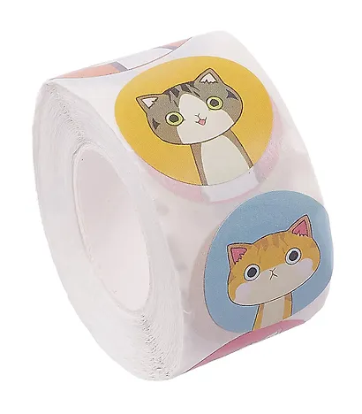 Наклейки стикеры в рулоне "Котики 1" - фото 1