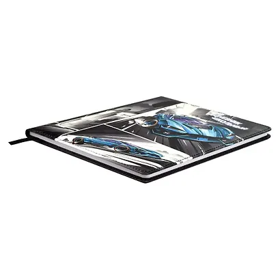 Дневник шк. "ГОНКИ" кожзам, тв.переплёт, поролон, шелкография в одну краску, одно ляссе, загругл.углы, универс.шпаргалка - фото 2