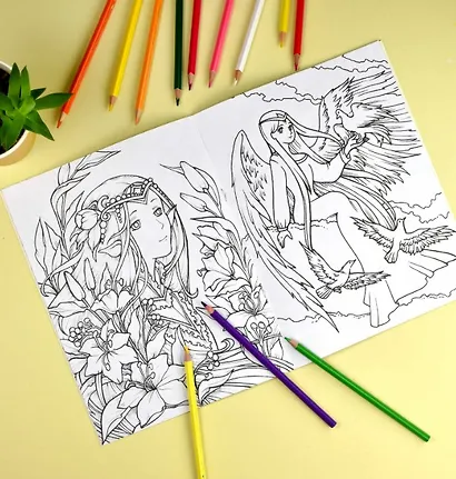 Фэнтези. Аниме-раскраска - фото 3