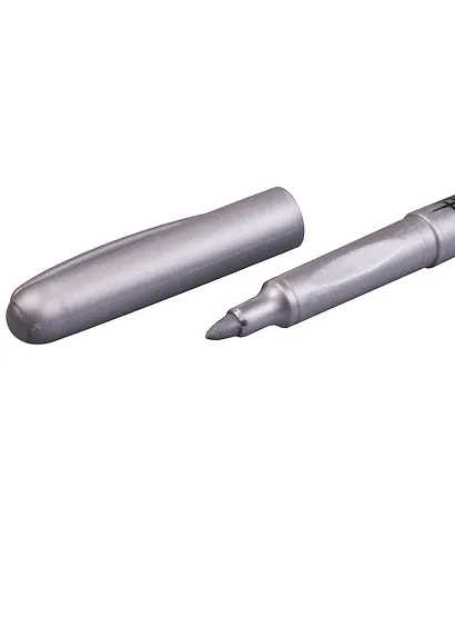 Маркер перманентный Centropen, серебряный - фото 3