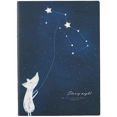 Тетрадь в линейку Starry night, B5, 40 листов, в ассортименте - фото 4