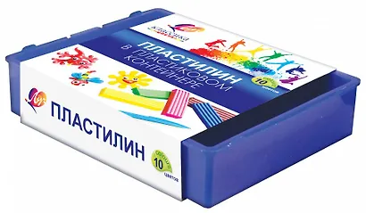 Пластилин 10 цветов 200г "Классика" в контейнере, Луч - фото 6