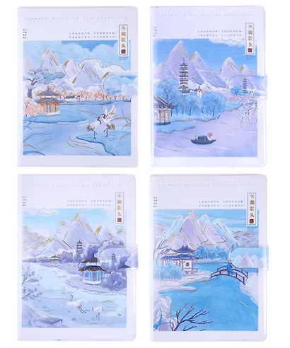 Тетрадь общая «Winter scenery» в ассортименте, 68 листов в линейку, А5 - фото 1