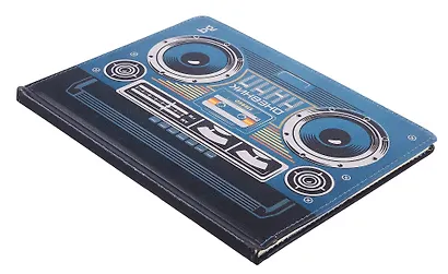 Дневник шк. "Кассетный плеер" 7БЦ, иск.кожа, полноцв.печать, тиснение фольгой, ляссе - фото 2