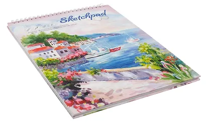 Скетчбук А4 40л "Тихая гавань" белый офсет, 80г/м2, тв.обложка, спираль - фото 4