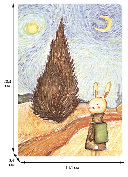 Тетрадь в клетку Rabbit in the country, 36 листов, в ассортименте - фото 2