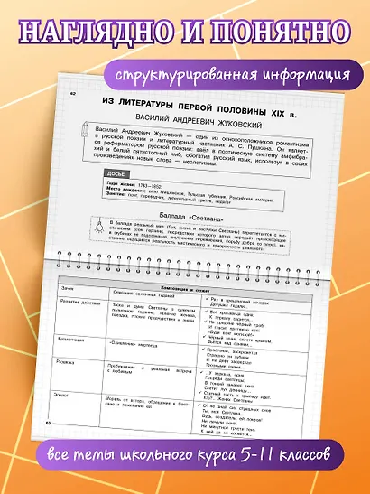 Литература. 5-11 классы. Школьный курс в наглядных таблицах - фото 5