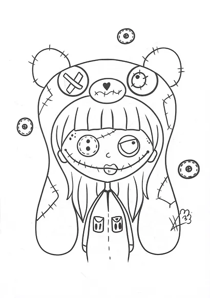 РАСКРАСКА - СТРАШИЛКА. НЯШНЫЕ МОНСТРЫ - фото 2