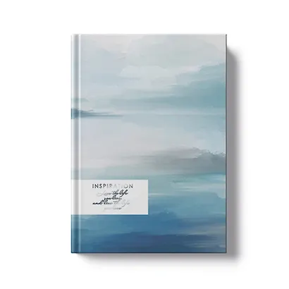 Книга для записей А5 128л кл. "ГРЕЗЫ. О море" интегр.переплет, ламинация Soft Touch, тисн. Фольгой "Голография", офсет - фото 1