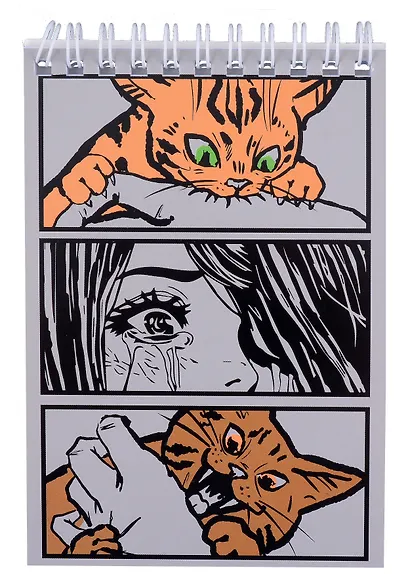 Блокнот А6 60л кл. "Пушистики" гребень - фото 1