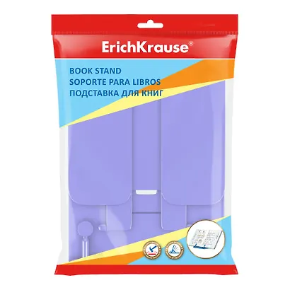 Подставка для книг "Pastel" пластик, фиолетовая, ErichKrause - фото 2