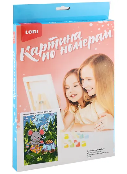 Набор для творчества LORI. Картина по номерам "Лесное чаепитие" - фото 2