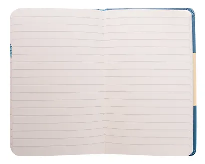 Книга для записей А6- 96л кл. "Joy Book. Таинственный океан" иск.кожа, тонир.блок, скругл.углы, ляссе, резинка, карман на задн.форзаце - фото 2