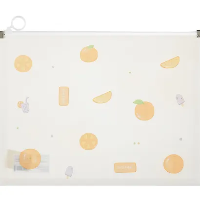 Папка на молнии А4 "Fruits" с расширением, ассорти - фото 2