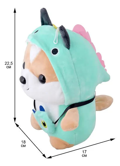 Мягкая игрушка "Корги" в костюме Дино - фото 2