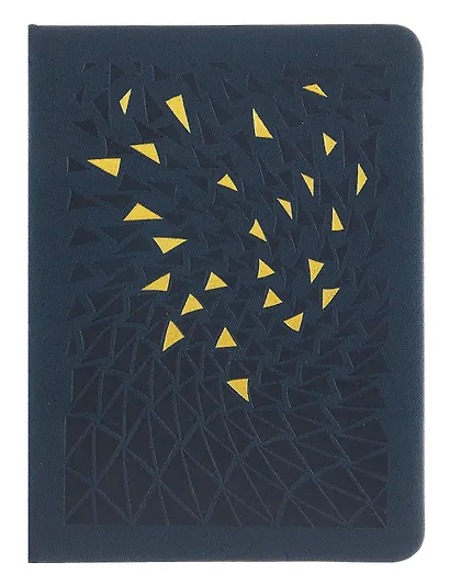 Записная книжка А6 80л кл. "GALLERY. Ночной  (NEW)" иск.кожа с поролоном, термотиснение, ляссе, скругл.углы, инд.уп. - фото 1