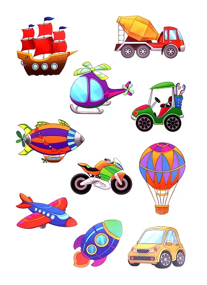 МАКСИ-РАСКРАСКА с наклейками. ТРАНСПОРТ - фото 2