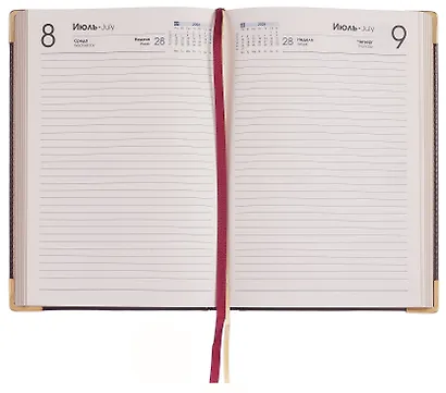 Ежедневник дат. 2026г. А5 176л "Status" каштановый, 7Б, тв.переплет, иск.кожа, обл.поролон, мет.уголки, тонир.блок, цв.торец, ляссе, инд.уп - фото 6