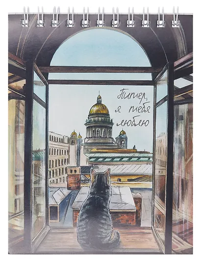 Блокнот А6 60л "Санкт-Петербург" спираль - фото 1