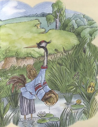 Журавль и цапля. Лиса и журавль - фото 3