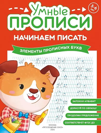Комплект из 4-х пособий. Начинаем писать. 5-6 лет - фото 2