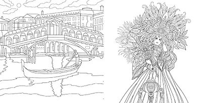 Гармония города. Атмосфера уютных улиц. Раскраска - фото 5