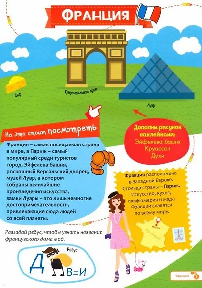 МНОГОРАЗОВЫЕ НАКЛЕЙКИ. СТРАНЫ - фото 2