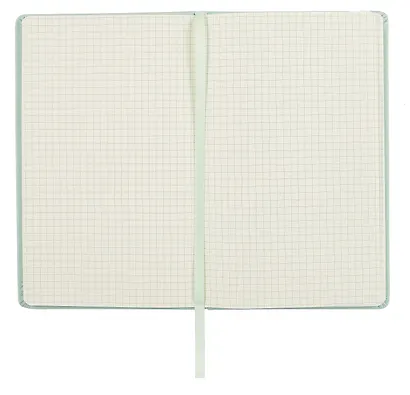 Книга для записей А5 96л кл. "Joy Book. Сахарный лед" иск.кожа, тонир.блок, скругл.углы, ляссе, резинка, карман на задн.форзаце - фото 2