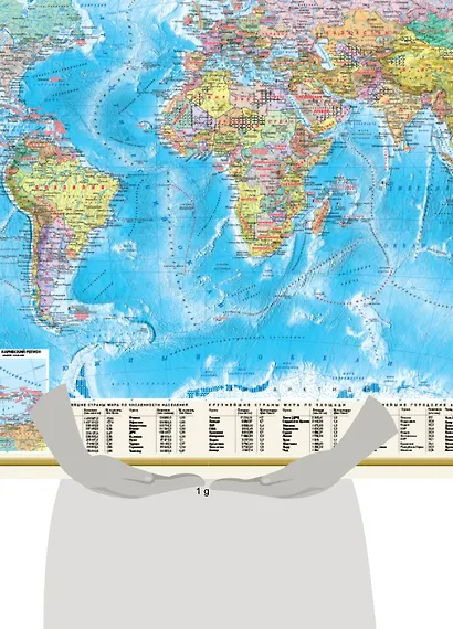 Политическая карта мира. Физическая карта мира А0 (в новых границах) - фото 5