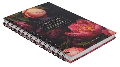 Тетрадь 100 листов в клетку "Blossom. Bouquet on black", на спирали - фото 2