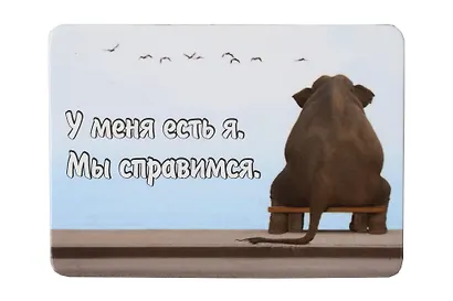 Сувенир МАГНИТИК Магнит 9,5*6,5см "Афоризмы":"У меня есть я..." - фото 1