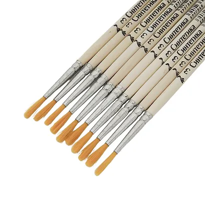 Кисть синтетика круглая №3, Артком - фото 3