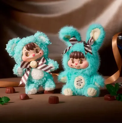 Фигурка коллекционная 52TOYS Плюшевая игрушка с подвесом LITTLE BUNS Melting Together Series (74303) - фото 7