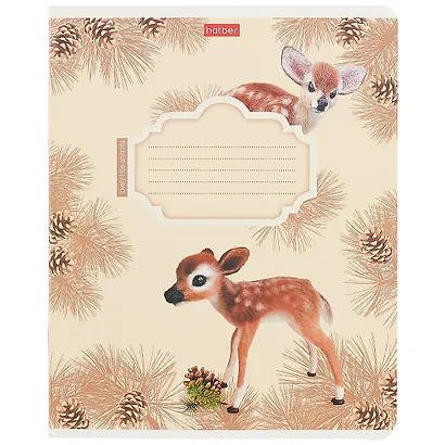 Тетрадь в клетку Hatber, "Пушистые зверушки", 12 листов, в ассортименте - фото 4