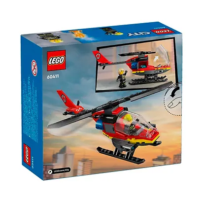 LEGO City: Пожарно-спасательный вертолёт, 85 деталей (60411) - фото 4
