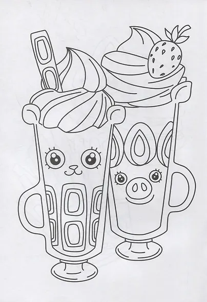 РАСКРАСКА А4 эконом. МИЛЫЕ ГЛАЗАСТИКИ - фото 3