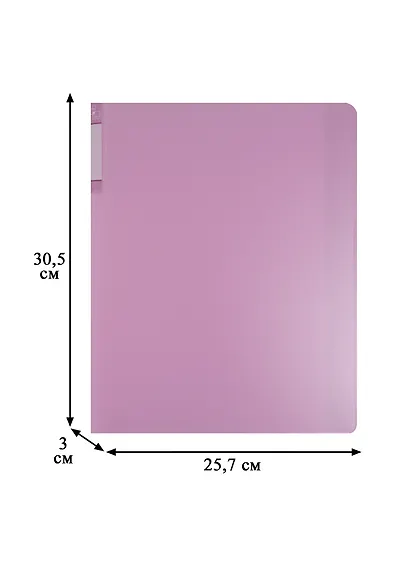 Папка A4 60ф "Gems" розовый, пластик 0,7мм - фото 3