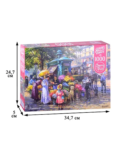 Пазл 1000 дет. Цветочный магазинчик  Cherry Pazzl 30226 - фото 2