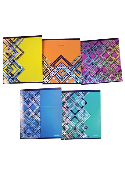 Тетрадь в клетку Unnika, "Блеск (орнамент)", 48 листов, в ассортименте - фото 1