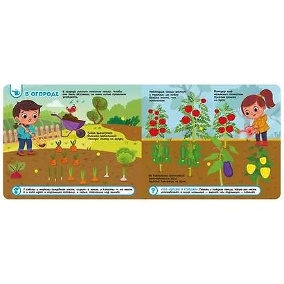 Овощи и фрукты. Книга с липучками - фото 2