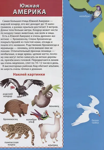 Мой первый атлас. Америка. Многоразовые наклейки - фото 5