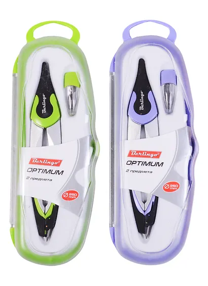 Циркуль школьный "Optimum", с набором стержней - фото 3