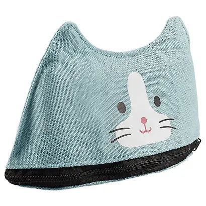 Косметичка на молнии Кошка (20х11) (ткань) (ПВХ бокс) - фото 1