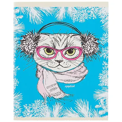 Тетрадь в клетку Listoff, "Модный кот", 48 листов, в ассортименте - фото 5