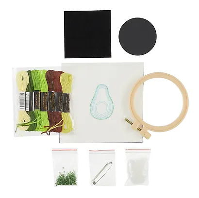 Набор для творчества Вышивка брошь "Авокадо" - фото 3