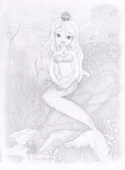 Русалочки. Принцессы. Посмотри и дорисуй - фото 3