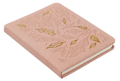 Записная книжка А6 80л кл. "GALLERY. Пудровый (NEW)" иск.кожа с поролоном, термотиснение, ляссе, скругл.углы, инд.уп. - фото 2